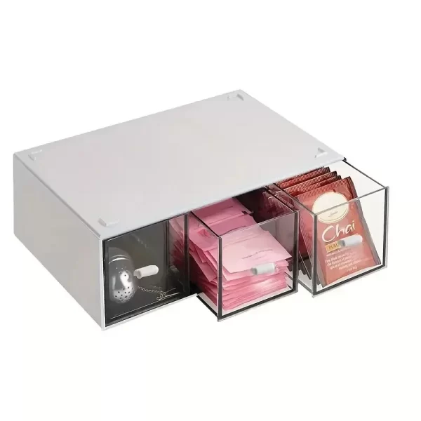 1 drawer tea bag storage box Kitchen storage drawer basket cabinet countertop storage box Coffee tea sugar storage supplies