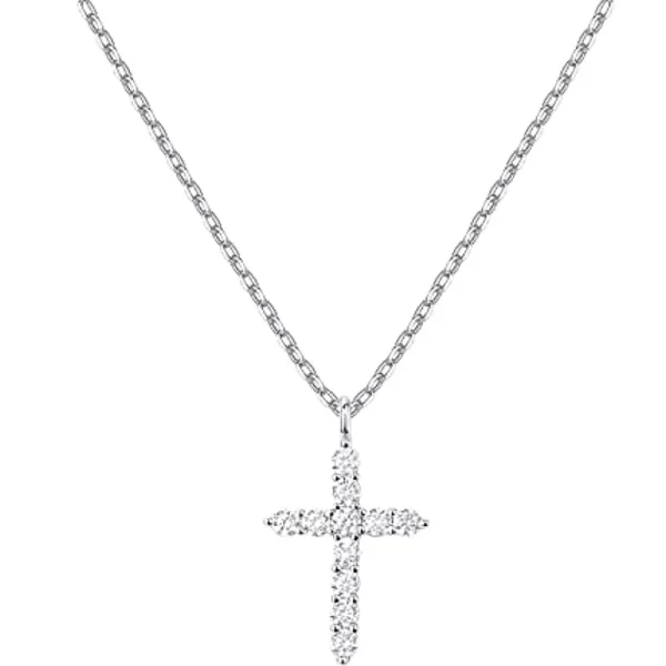 14K Gold Plated Cross Necklace for Women | Cross Pendant | Gold Necklaces for Women Girls