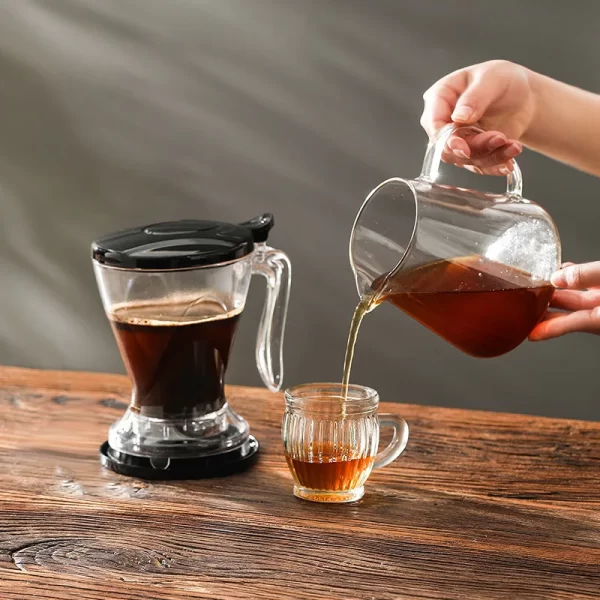 600ML Coffee Dipper,Tea Infuser for Loose Leaf Tea,Hand Brew Drip Coffee Machine,Large Filter Holder,Drinkware for Ice Americano