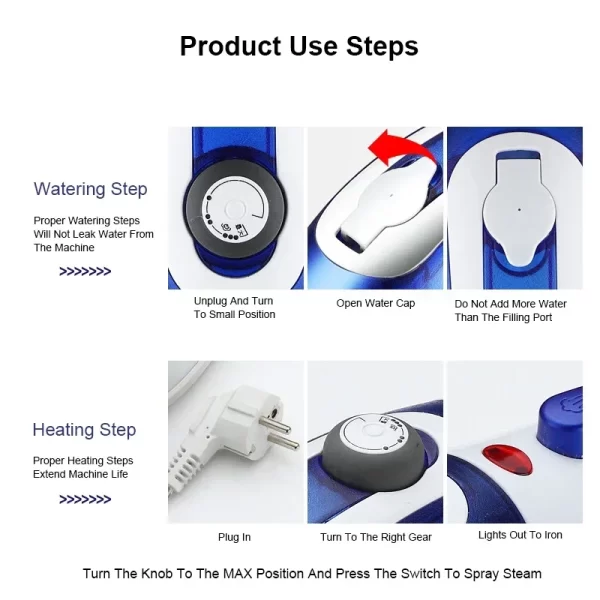 Steam Iron Handheld Garment Steamer Clothes Electric Steam Iron High Quality Portable Traveling Clothes Steamer 110V US-220V EU