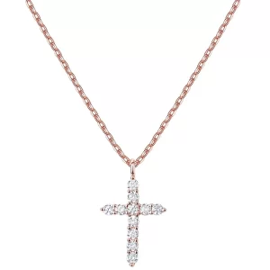 14K Gold Plated Cross Necklace for Women | Cross Pendant | Gold Necklaces for Women Girls