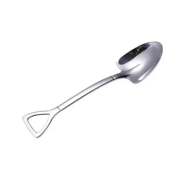 Shovel Spoons Fork Stainless Steel Tea Spoons Creative Coffee Spoon for Ice Cream Dessert Scoop Tableware Cutlery