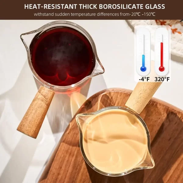 [Hot Sales] 75ml Glass Espresso Measuring Cup Double/Single Mouth Glass Milk Jug with Handle Glass Scale Measuring Mugs