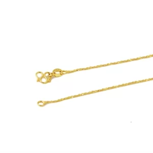 14k Orginal Gold Color Necklace Chain for Women Box Chain Snake Bone/starry/Cross Chain 18 Inches Necklace Fine Jewelry Gifts