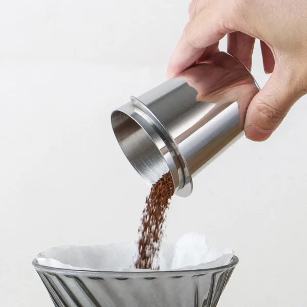 Coffee Dosing Cup Sniffing Mug for Espresso Machine Wear Resistant Stainless Steel Coffee Dosing Cup Drop Shipping 58/53/51mm